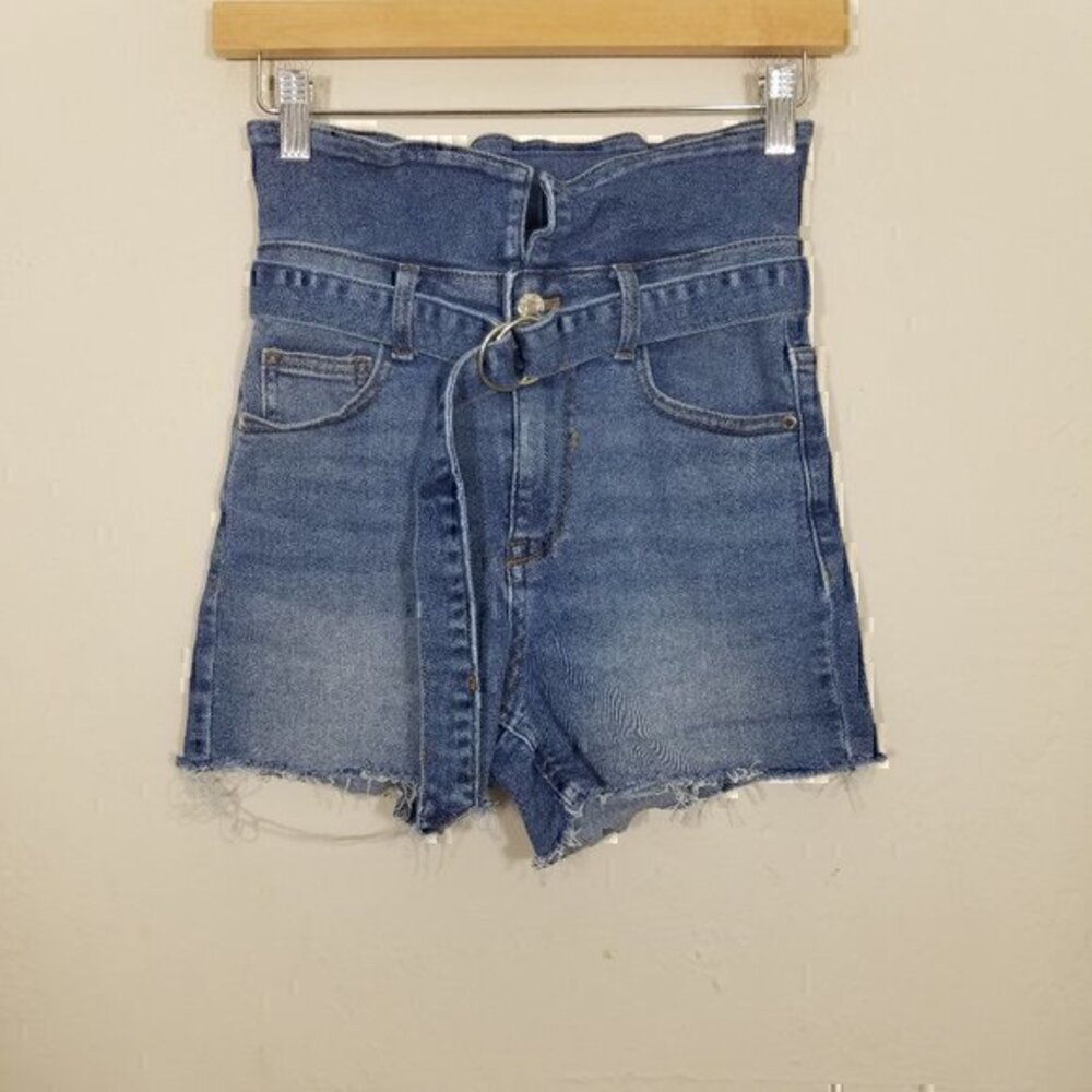 Guess High Rise‎ Stretch Jean Shorts Blue Size 24